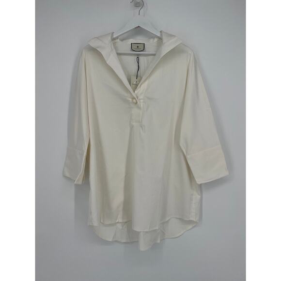 Tuckernuck White/Blanc Willow Blouse NWT size Small - Picture 12 of 14
